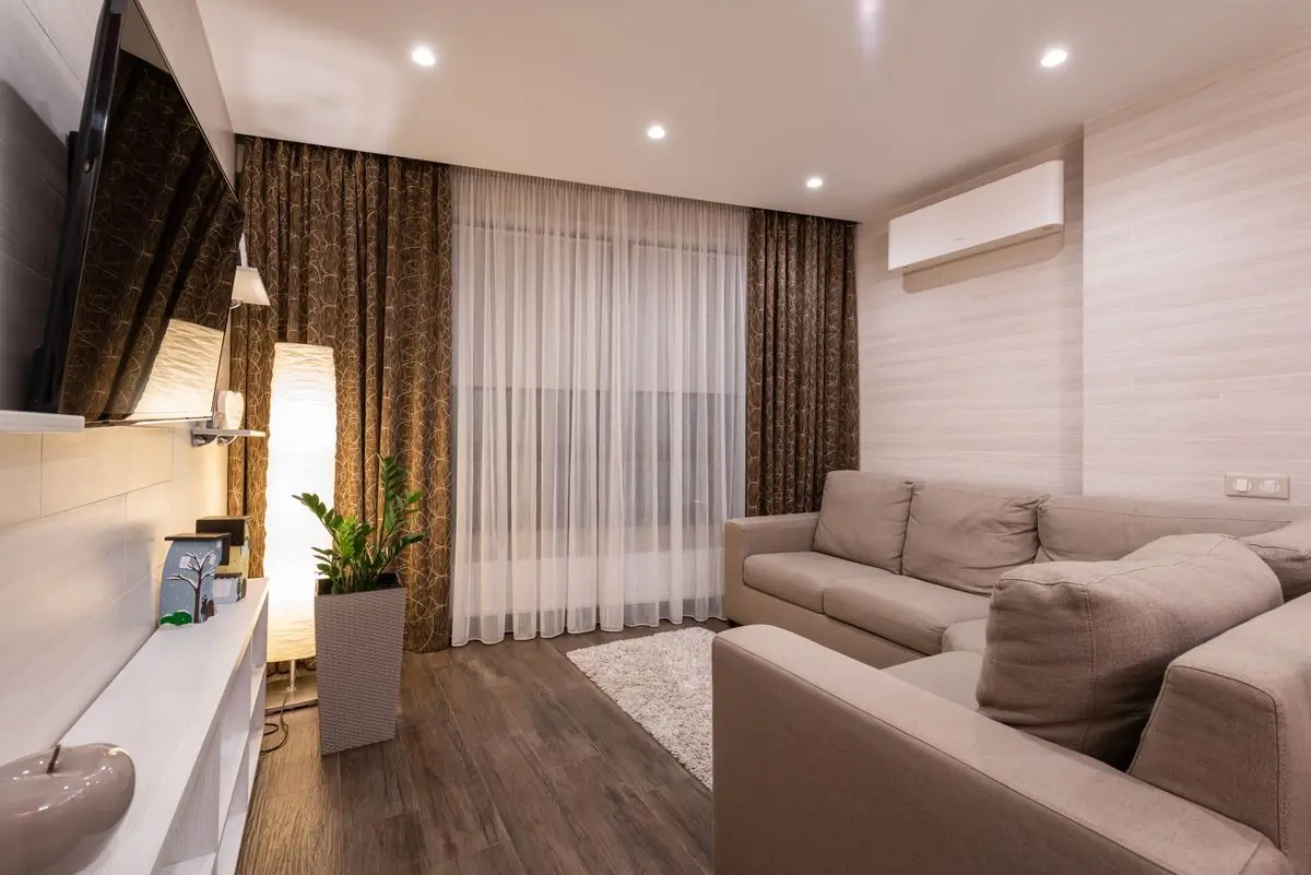 The same room finished, with the veranda brought inside