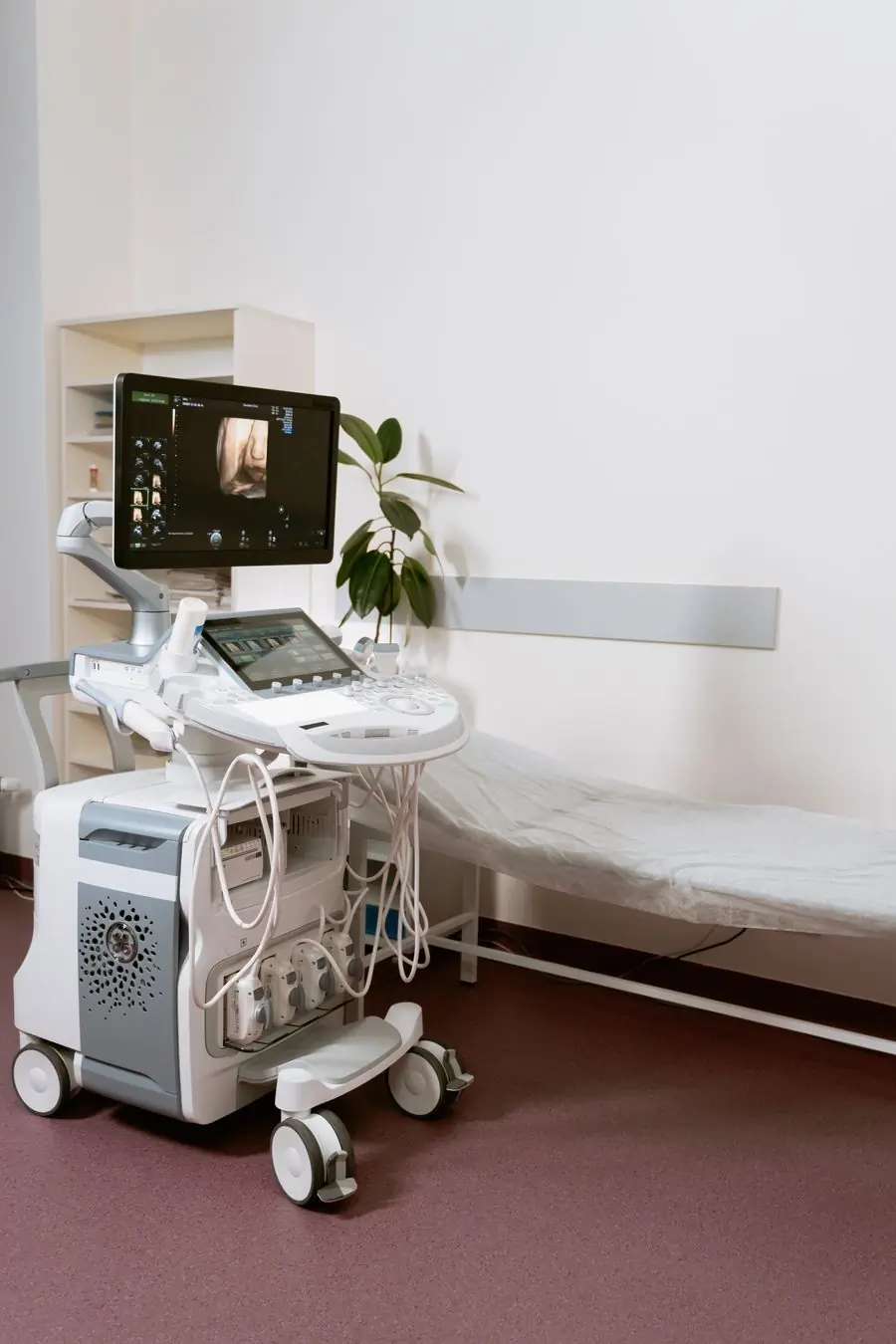 The ultrasound suite between appointments