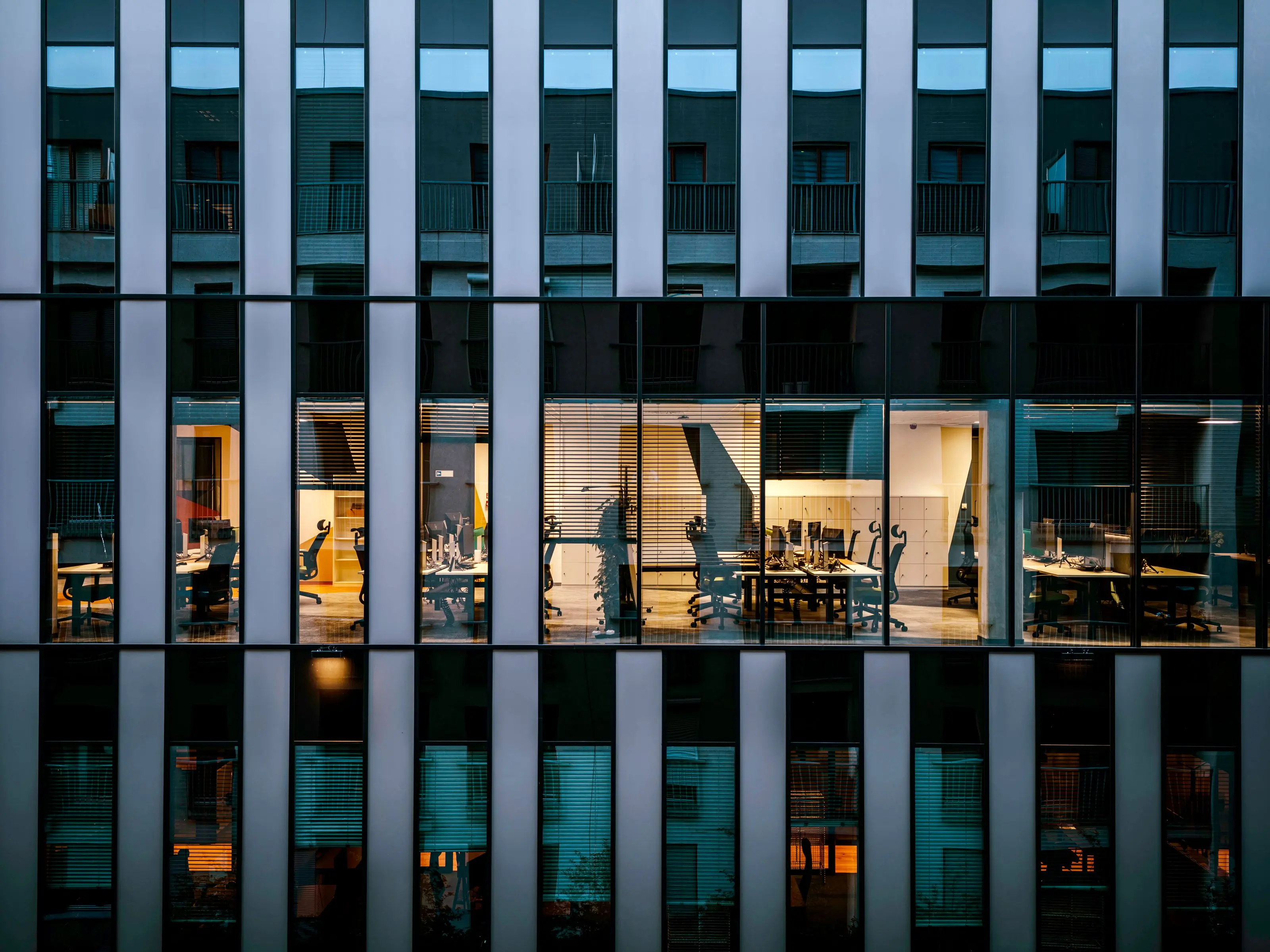 The firm's reception on a working morning