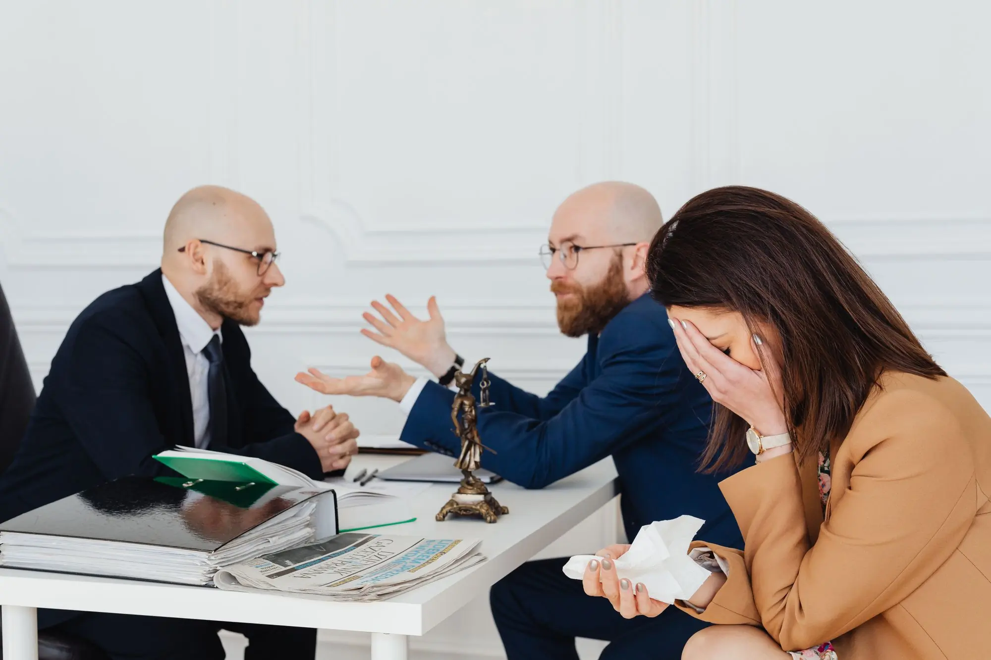 A mediation session in progress at the firm
