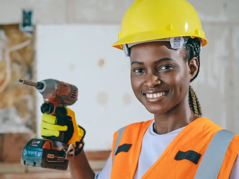 Abena Owusu, plumbing supervisor