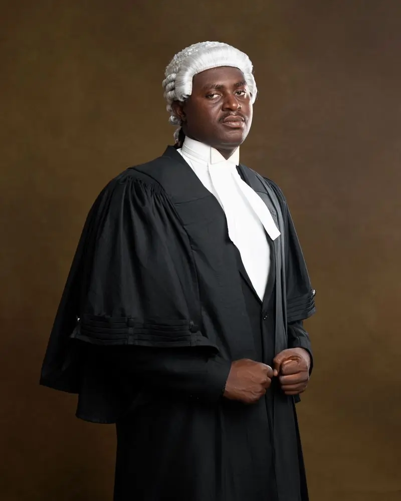 Kwabena Mensah-Bonsu in barrister's robes