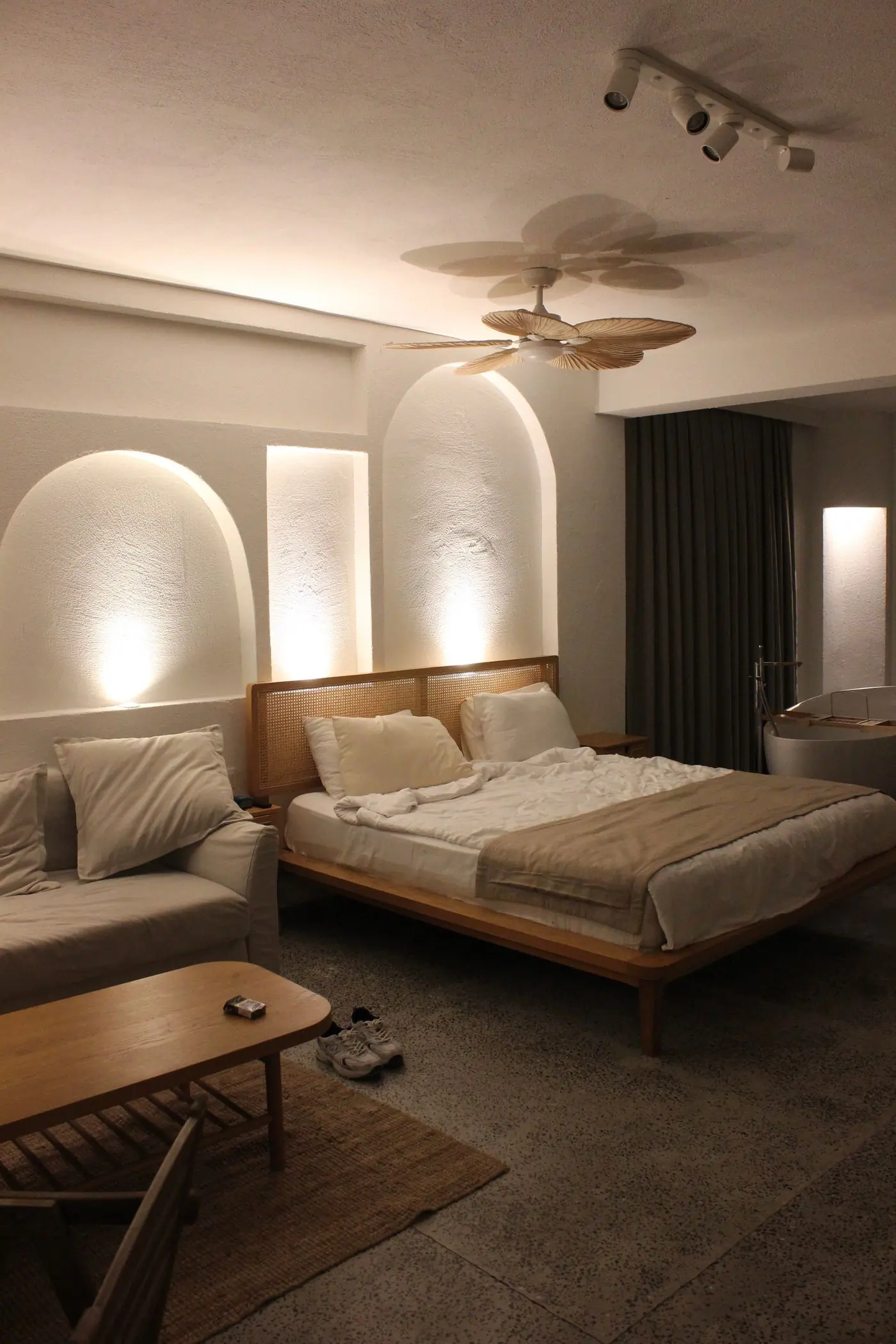 A guest bedroom prepared for a new season