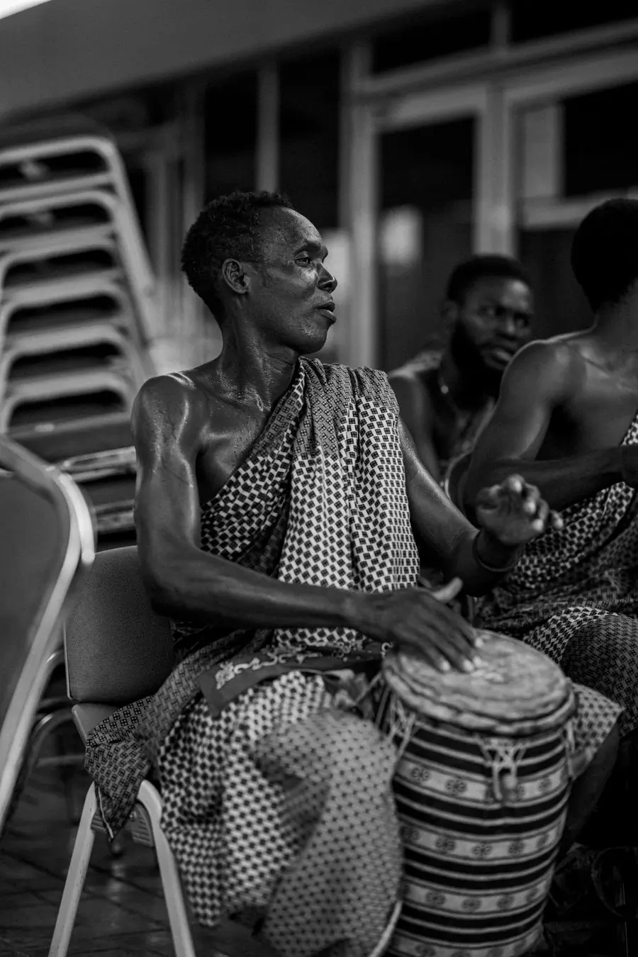 Ghanaian drummers performing in Accra