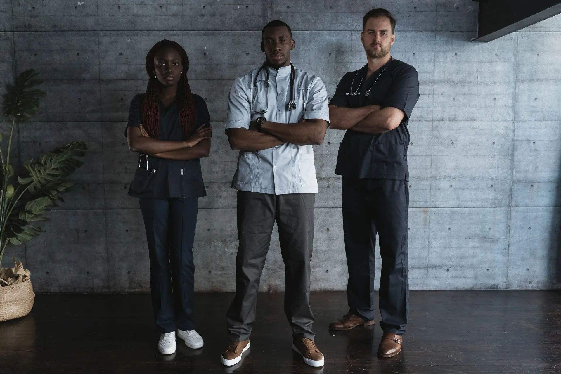 Three of the centre's clinicians photographed together