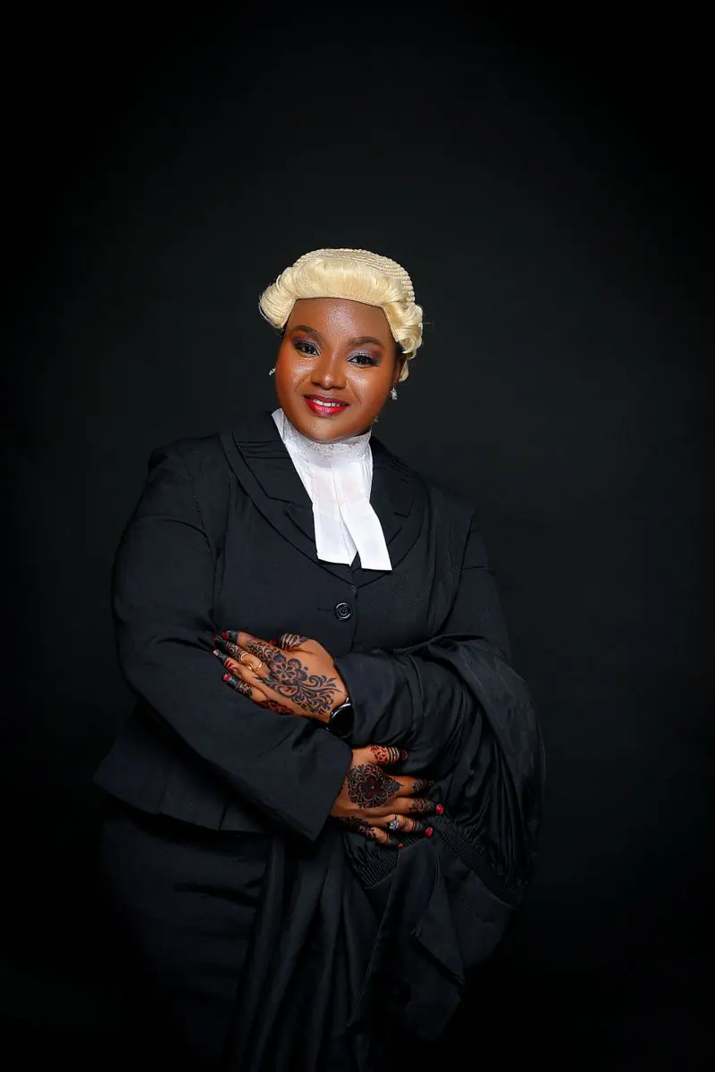 Adjoa Frimpong, senior associate, in advocate's robes
