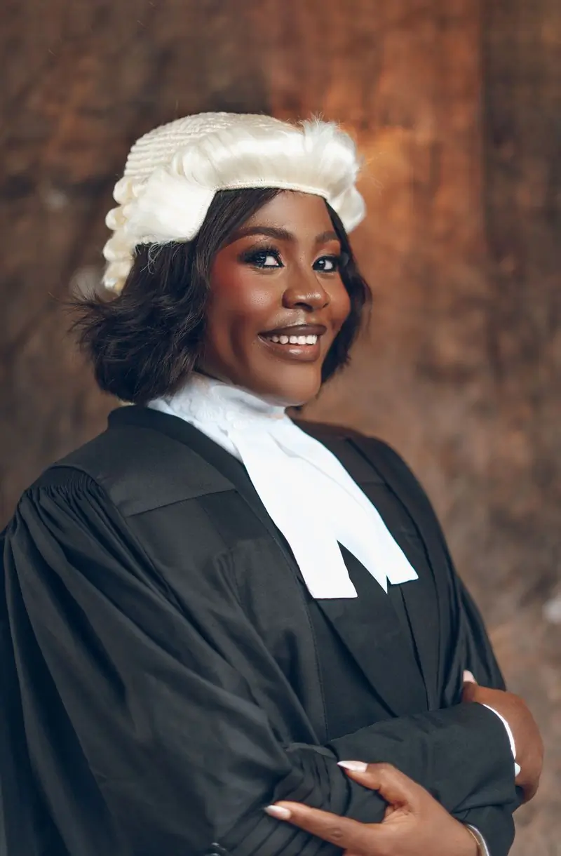 Ama Serwaa Boateng, managing partner, in advocate's robes