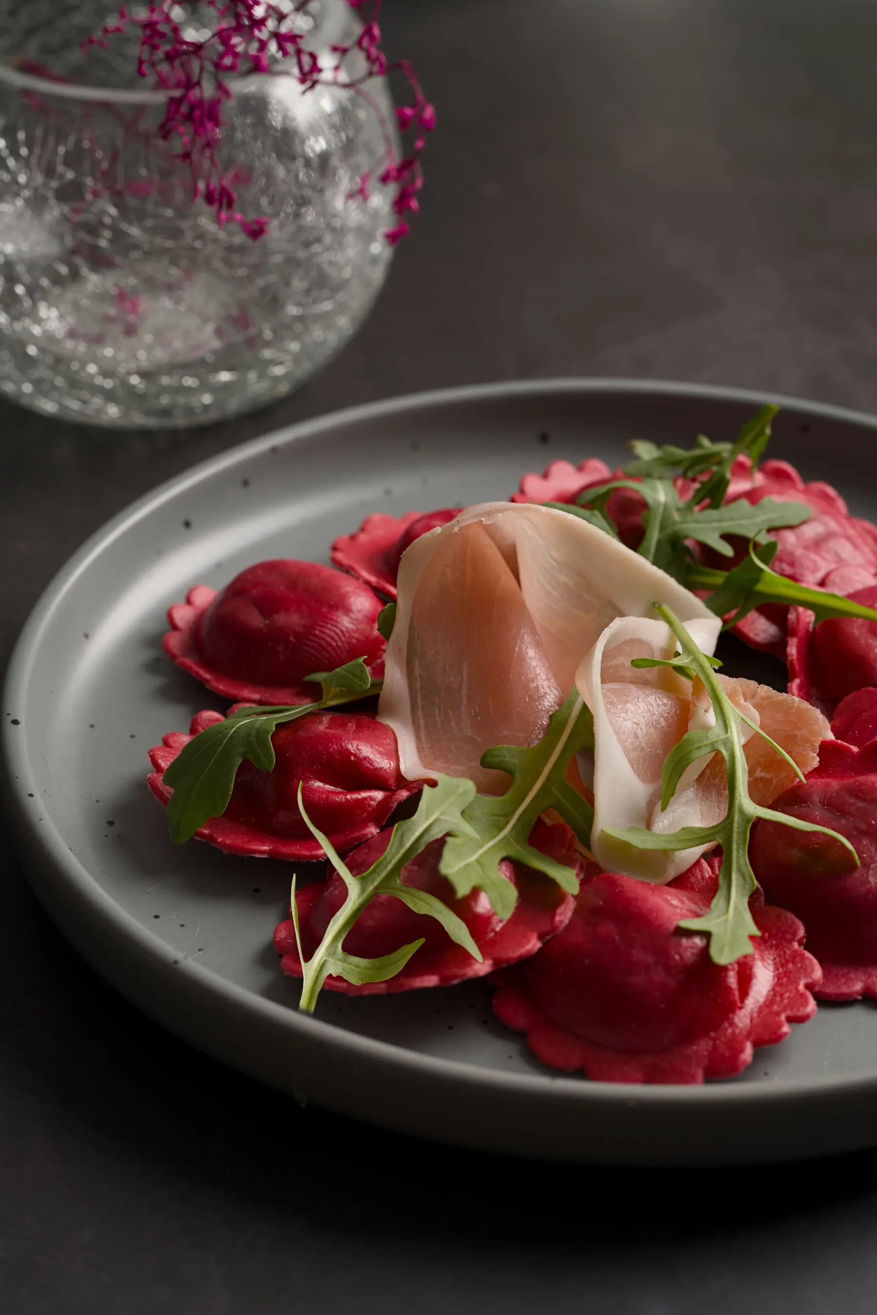 Beetroot ravioli