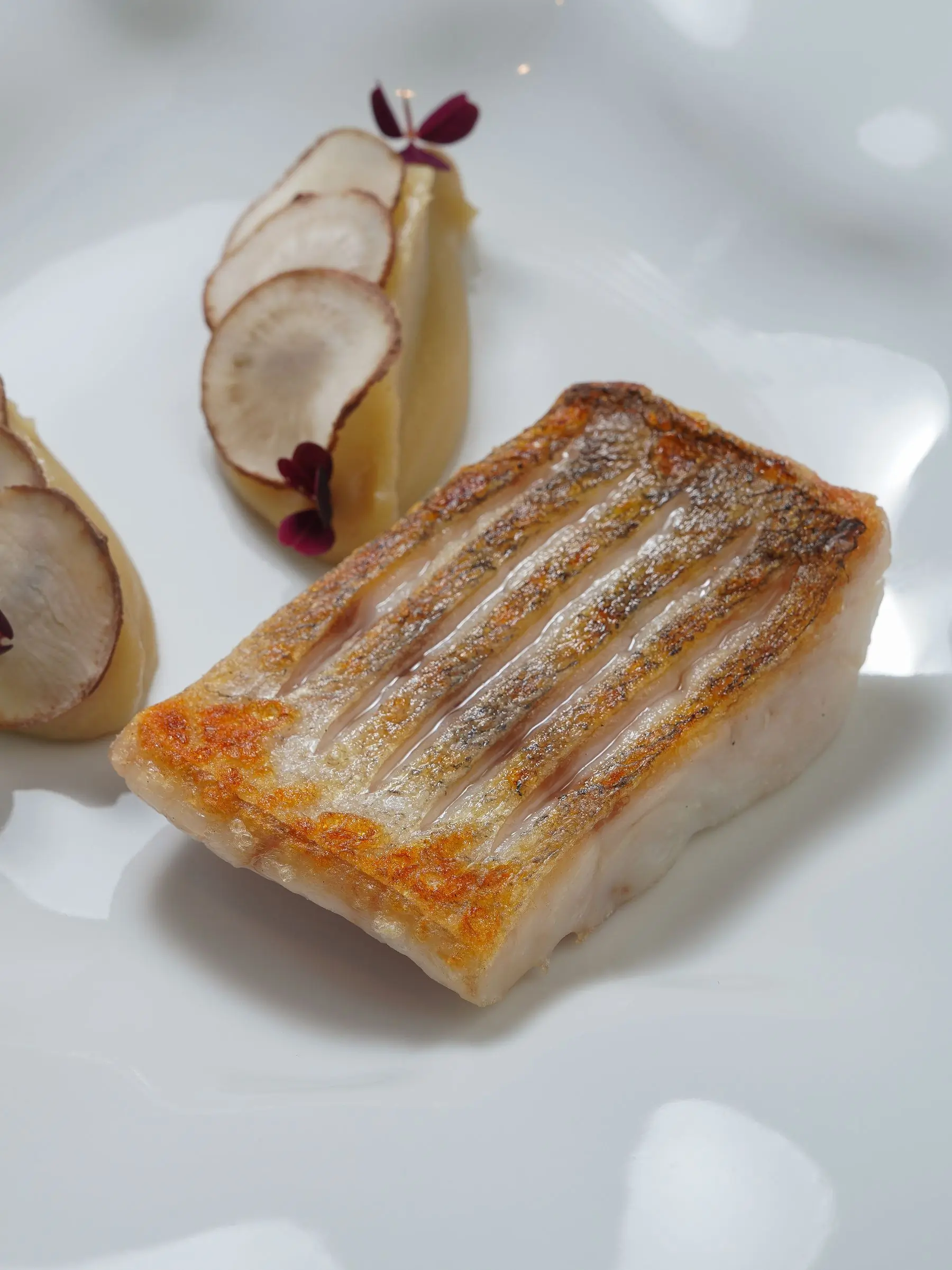 Line-caught sea bass