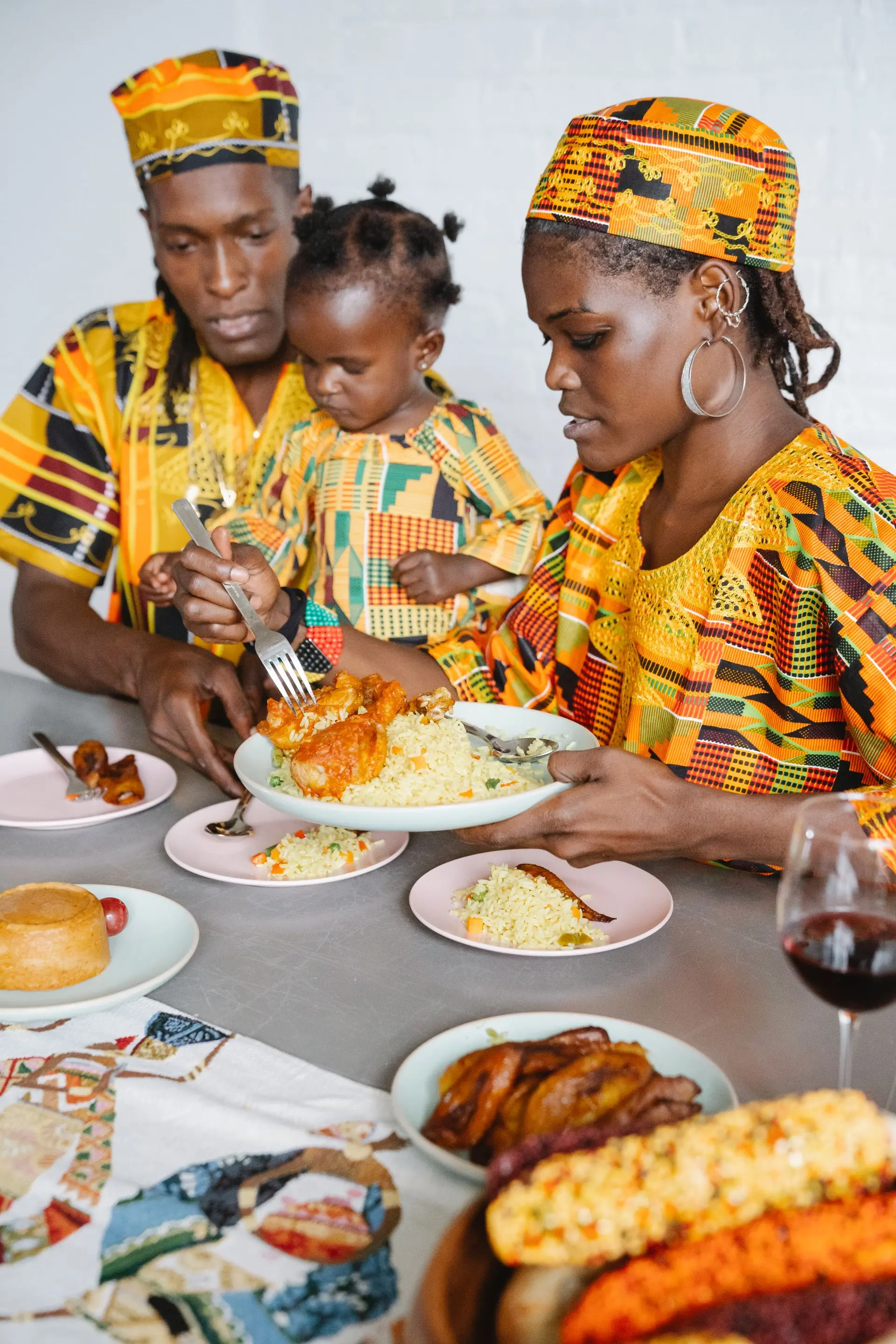 A family of patients of the centre at home