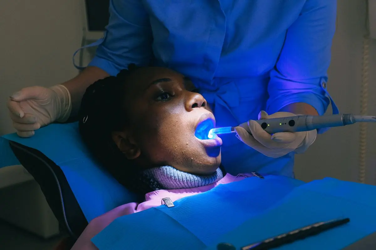 Whitening treatment under way in one of the surgeries