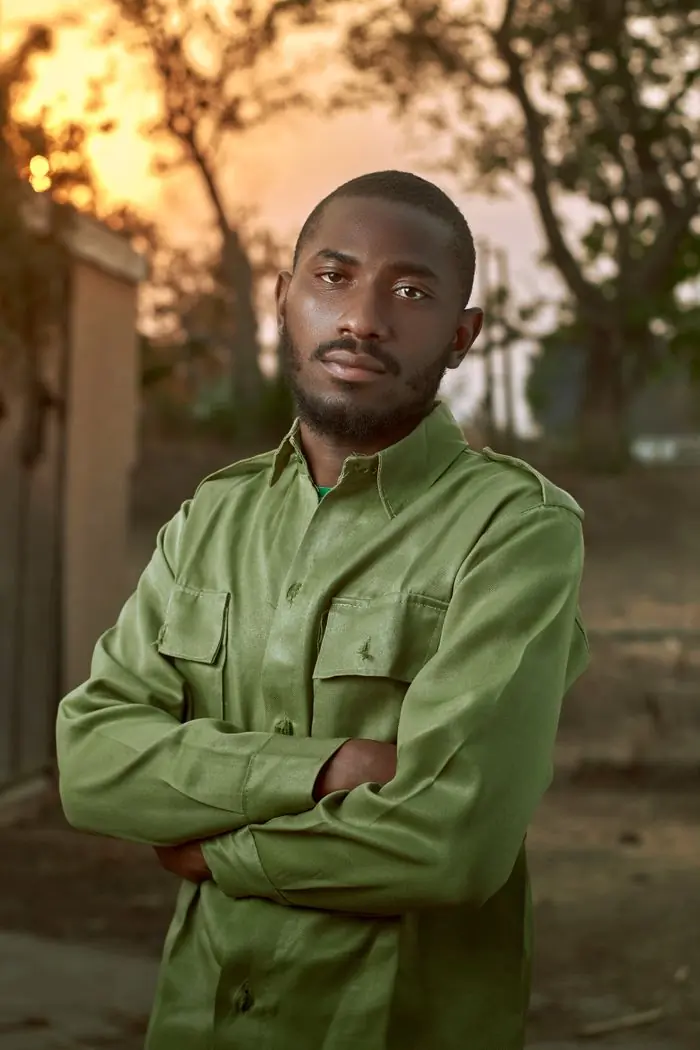 Samuel Owusu, a patient at the clinic