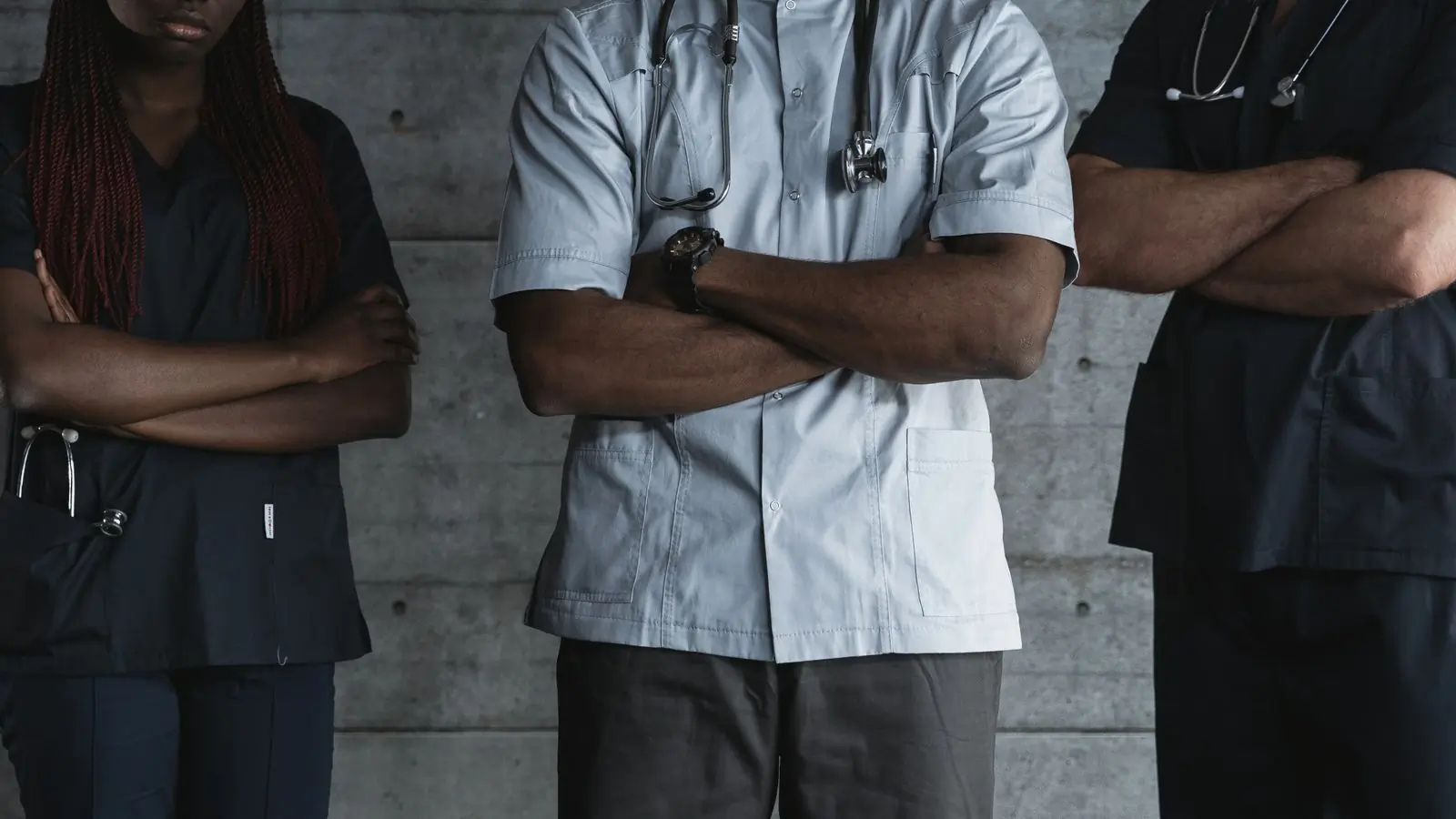 Clinical staff at the hospital