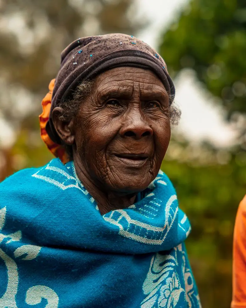Mama Adzoa Tsatsu, a patient of the senior care clinic