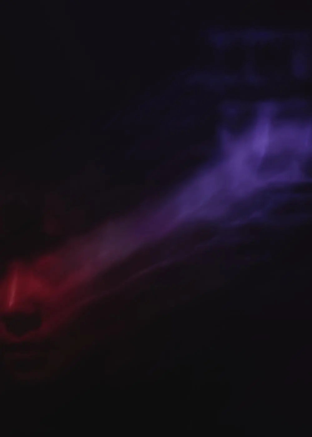 Red and violet smoke on black, the sleeve of the album Salt & Gold